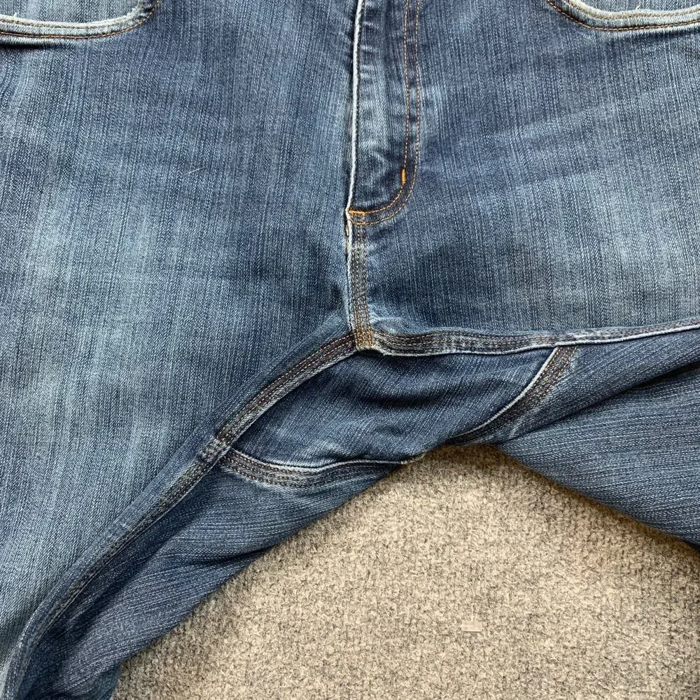 Duluth Jeans Mens 34 Denim Ballroom Double Flex Standard Fit Cotton Blend Work